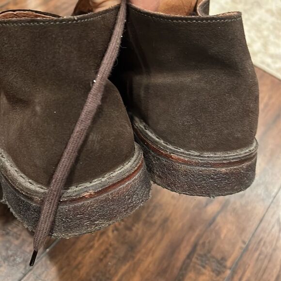 Frau men\'s suede ankle boots size 41 USA size 8 dark brown in GUC main image 3